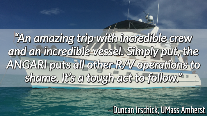 research vessel ANGARI review Duncan Irschick