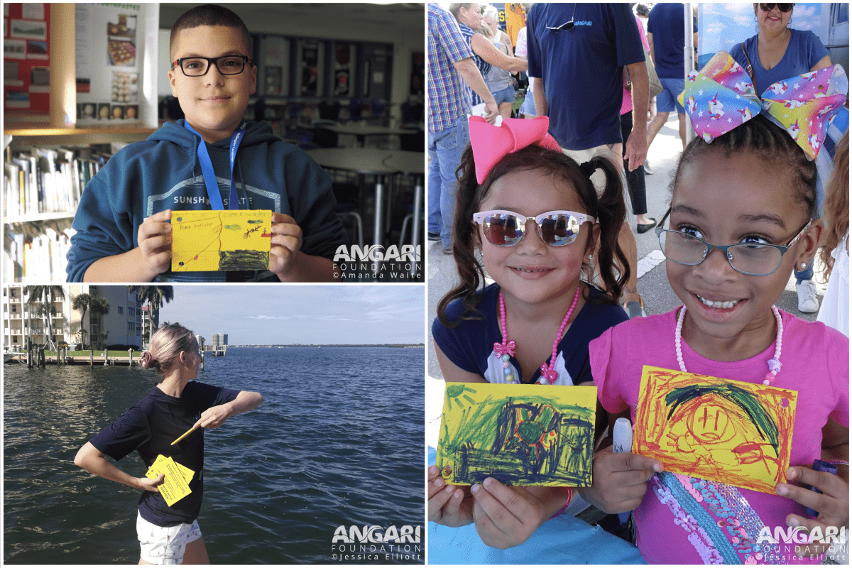 participants decorated and deployed drift cards for the Lagoon Drift marine debris citizen science experiment