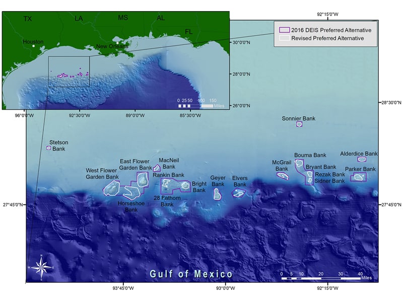 National Marine Sanctuary Expansion map