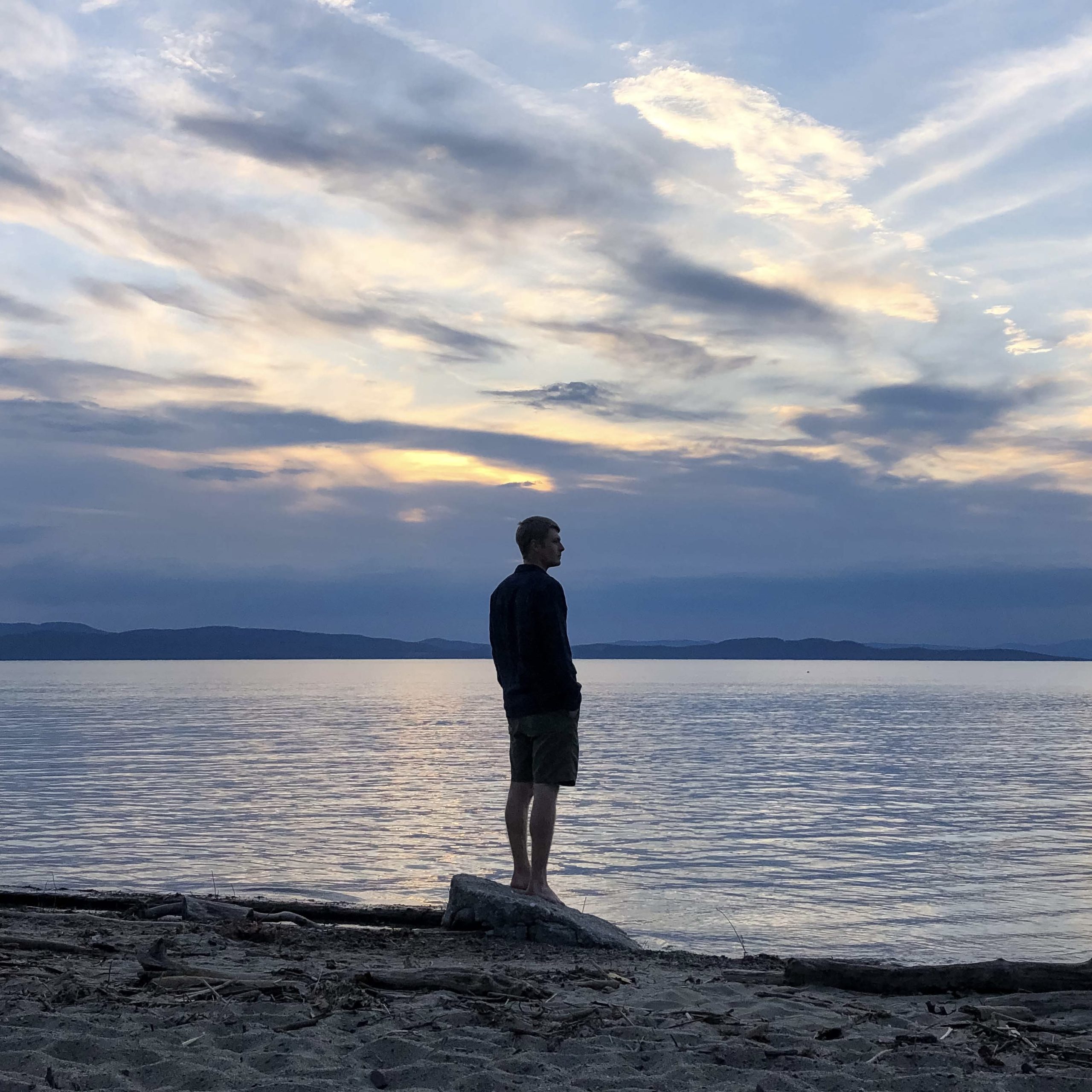 Enjoying lake Champlain, Vermont. PC: Sophia Allen