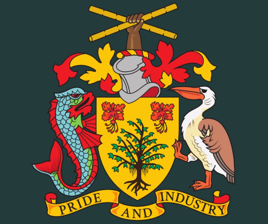 Barbados coat of arms. PC: Cdjp1.