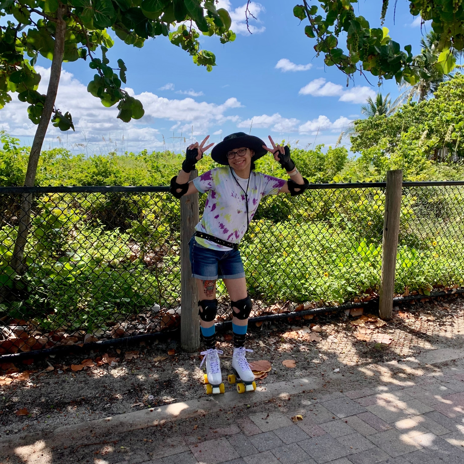 I enjoy a day off at Hollywood Beach with some roller skating. PC: Marie Gabb