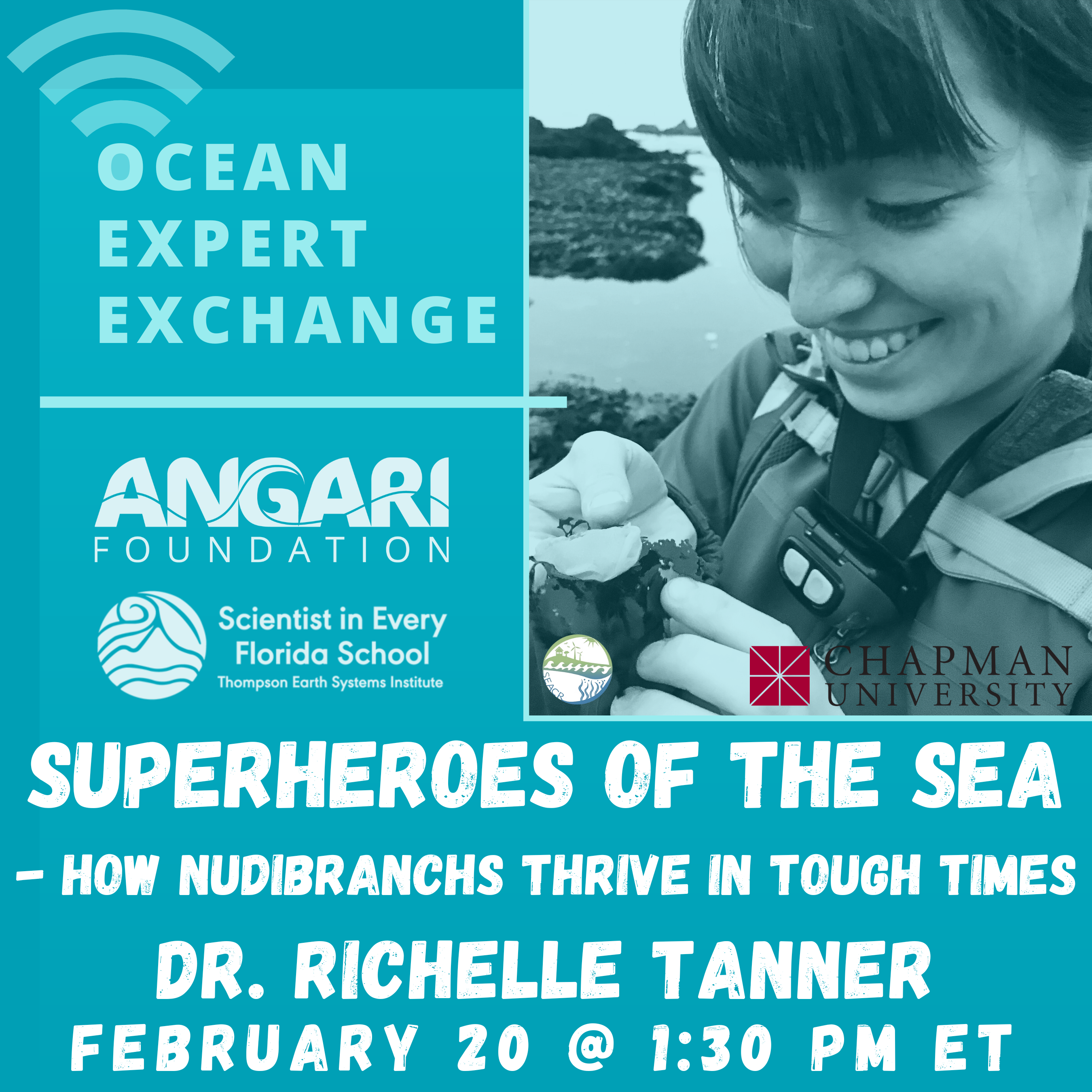 Ocean Expert Exchange Thumbnail For Live Event With Dr. Richelle Tanner