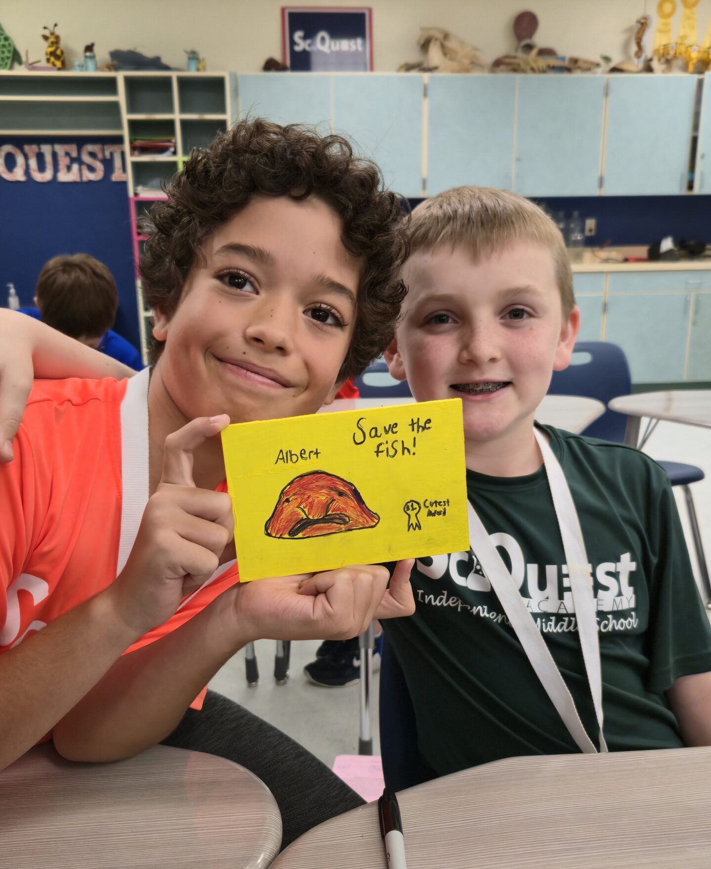 IMS SciQuest Academy Lagoon Drift Card Decoration