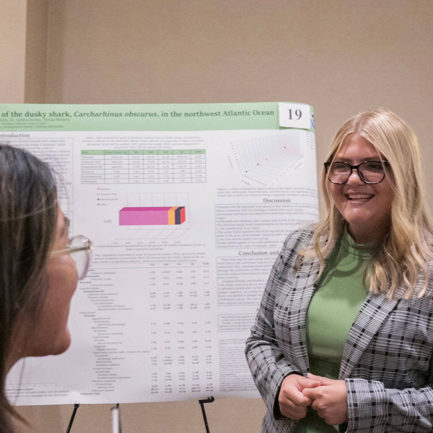 Here I am presenting my research on dusky shark diets at my NOAA Ernest F. Hollings conference!