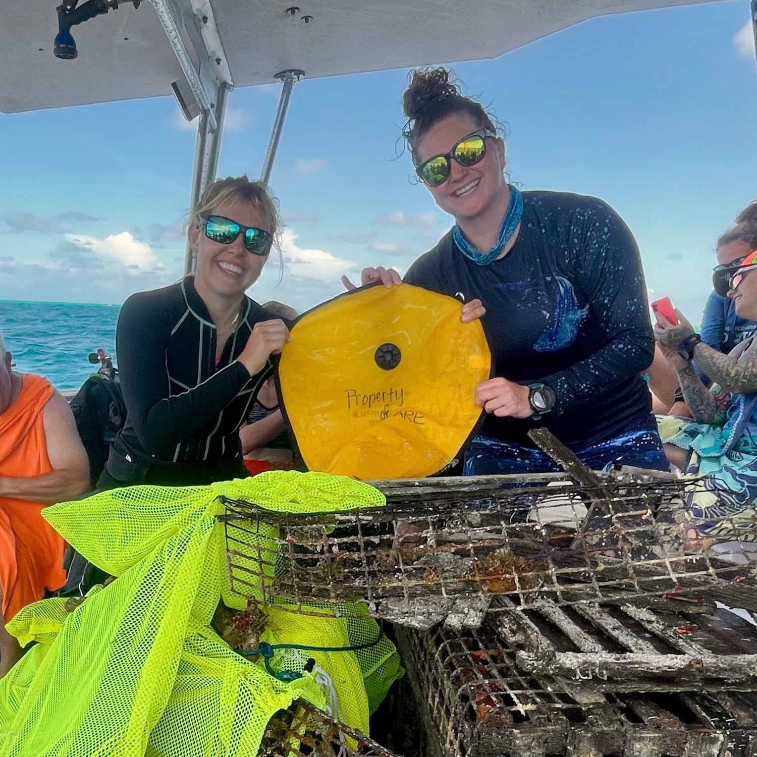 During a Key Dives marine debris removal charter with my PADI Divemaster instructor Erica Halverson.