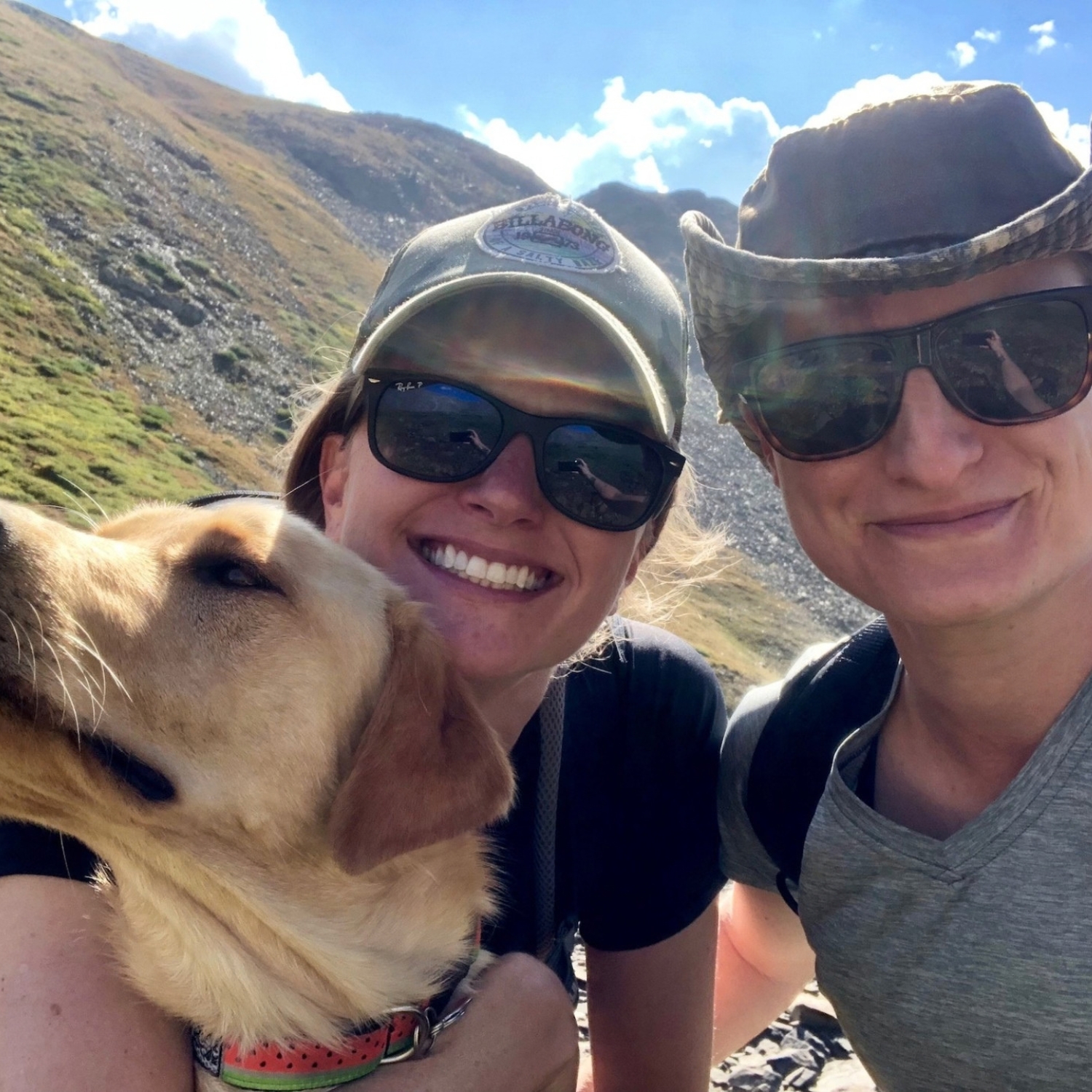 I love hiking in Colorado with my wife Sam and our dog Summit.